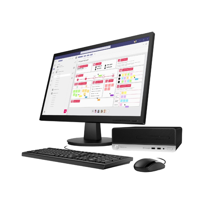 HP ProDesk 400 G5 Slim Core i5 9na. Gen. 16GB RAM DDR4, 240GB SSD, Monitor 22"