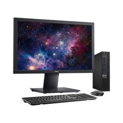 Dell Optiplex 3070/5070/7070 Ultra Slim, Core i5 9na. Gen. 8GB RAM DDR4, 480GB SSD, Monitor 22"