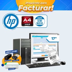 Combo Facturación HP Compaq Pro 6305 Mini Torre AMD A4, 4GB RAM DDR3, 750GB HDD