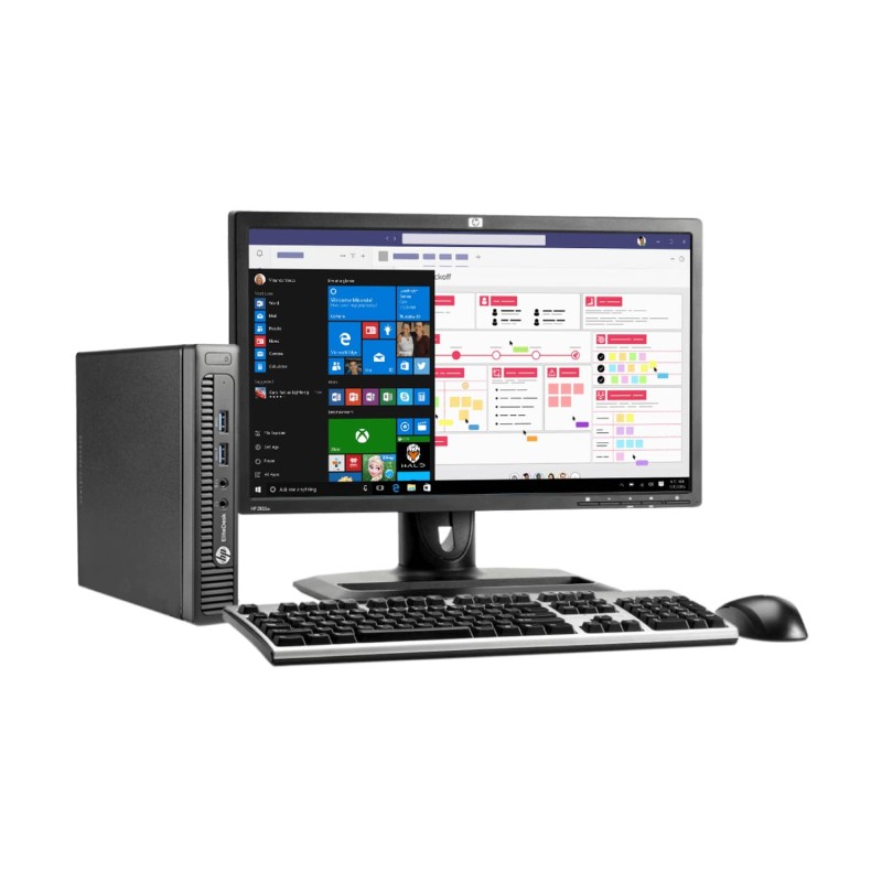 HP ProDesk 600 G2 Ultra Slim Core i3 6ta. Gen. 8GB RAM DDR4, 240GB SSD, Monitor 19"