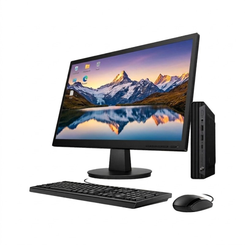 HP Elitedesk 800 G2 Ultra Slim Core i7 6ta. Gen. 8GB RAM DDR4, 256GB SSD, Monitor 22"