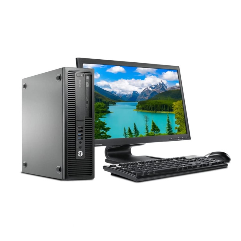 HP EliteDesk 800 G2 Desktop Core i5 6ta. Gen. 8GB RAM DDR4, Monitor 19"