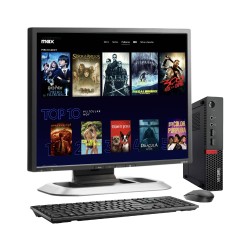 Lenovo M720Q Ultra Slim, Core i3 8va. Gen. 8GB RAM DDR4, 128GB SSD, Monitor 19"