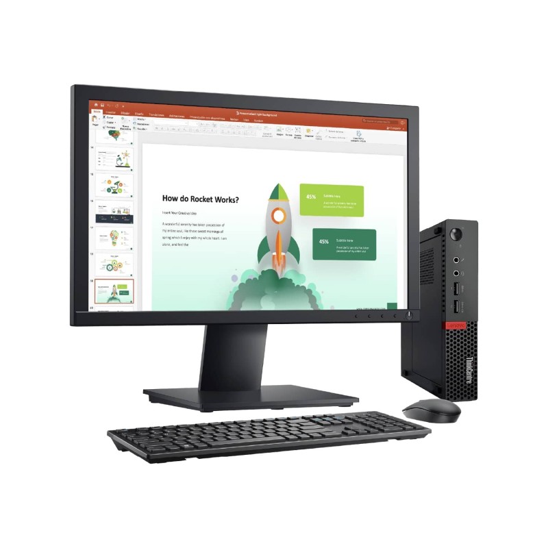 Lenovo Thinkcentre M900 U. Slim Core i5 6ta. Gen. 8GB RAM DDR4, 240 SSD. Monitor 19"
