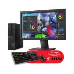 Lenovo M910S Slim Core i7 7ma. Gen. 24GB RAM DDR4, 480SD, RADEON R5 340, Monitor 22"