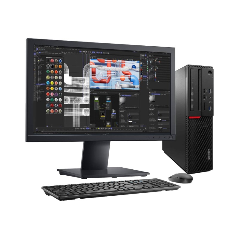 Lenovo M910S Slim Core i7 7ma. Gen. 24GB RAM DDR4, 480SD, RADEON R5 340, Monitor 22"