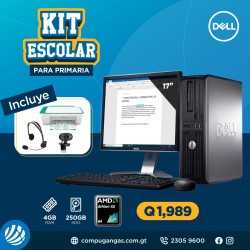 Kit Escolar # 2 para Primaria - AMD Athlom II 4/250/17" - Cámara + Auricular + Impresora