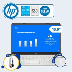 HP 15-DW3033LA Core i3 11va. Gen. Pantalla 15.6", 8GB RAM, 256GB SSD